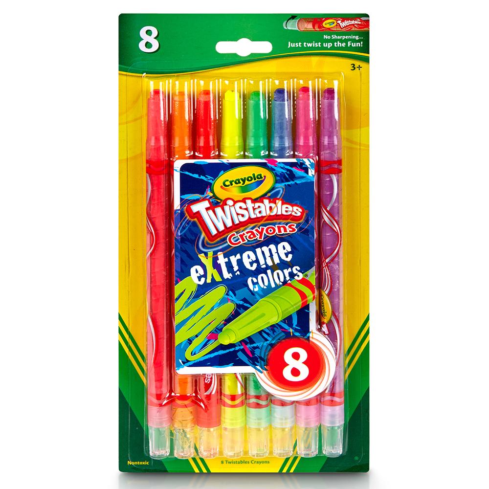 Crayola crayones retráctiles extreme - blister x 8 uds.