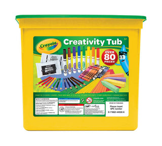 Crayola set creativity tub - estuche x 80 pzas