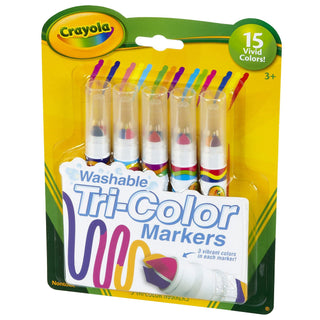 Crayola plumones lavables tricolor - blister x 5 - Mi Brontosaurio Azul