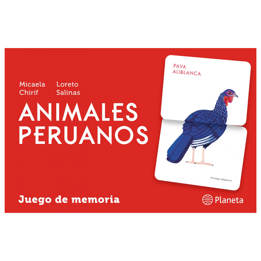 Animales peruanos. Juego de memoria