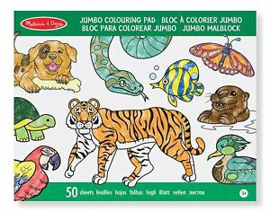 Jumbo pad colorear animales
